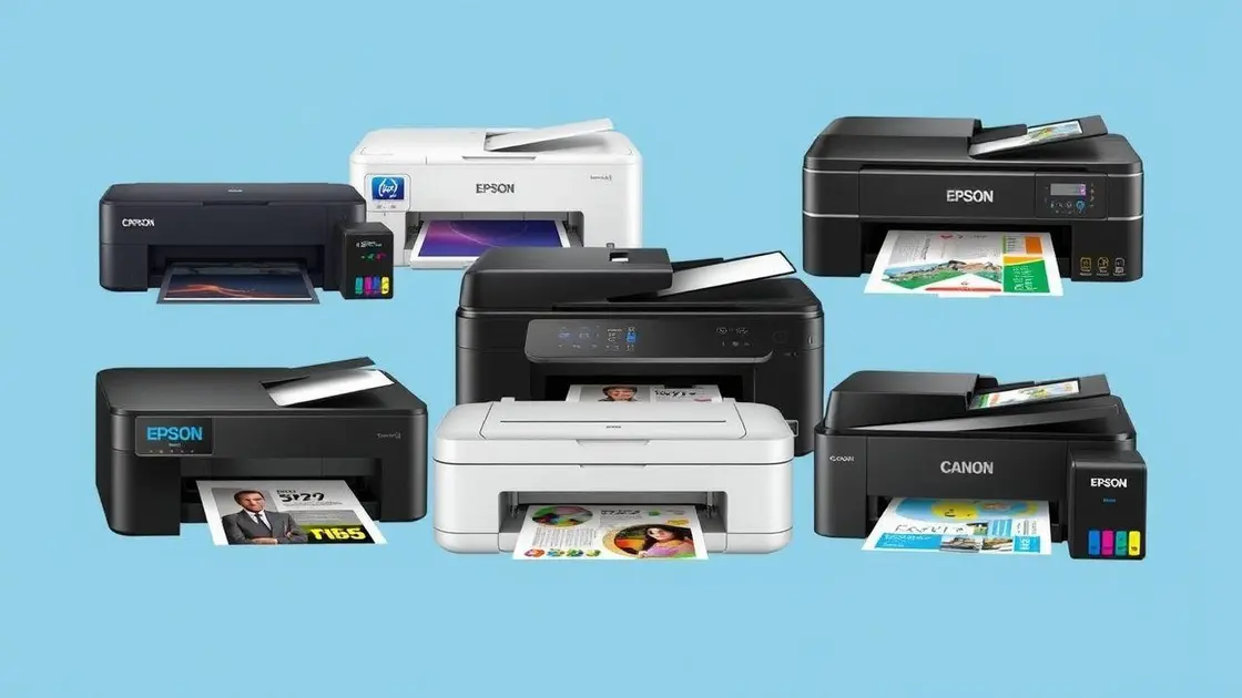As 5 Melhores Impressoras Tanque de Tinta em 2025: Epson, HP e Canon
